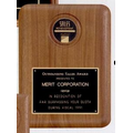Walnut Plaque w/ CAM Employee of the Month Medallion (8"x10 1/2")